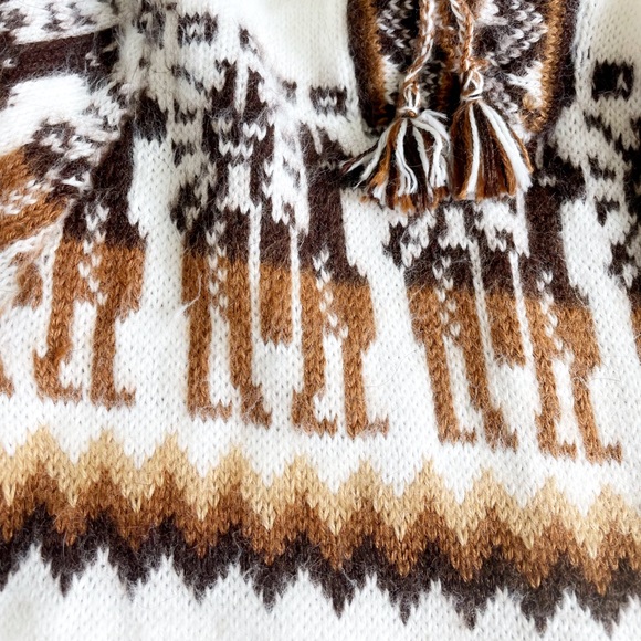 Knit hooded sweater alpaca - Picture 4 of 8